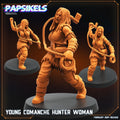 Prey / Skull Hunters Young Comanche Hunter Woman  | 8 Days of February | Papsikels, Resin Miniature - Tabletop  Miniature - 32mm