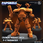 Colonial Assault Mechs P-11 Marawder - Aliens Powerloader | Papsikels, Resin Miniature - Tabletop  Miniature - 32mm