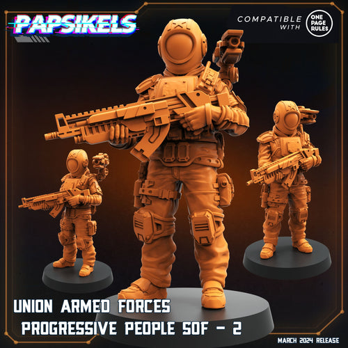 Aliens - Union of Progressive Peoples - UPP - Union Armed Forces Progressive Peoples SOF Set 1  | Papsikels, Resin Tabletop  Miniature 32mm