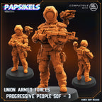 Aliens - Union of Progressive Peoples - UPP - Union Armed Forces Progressive Peoples SOF Set 1  | Papsikels, Resin Tabletop  Miniature 32mm