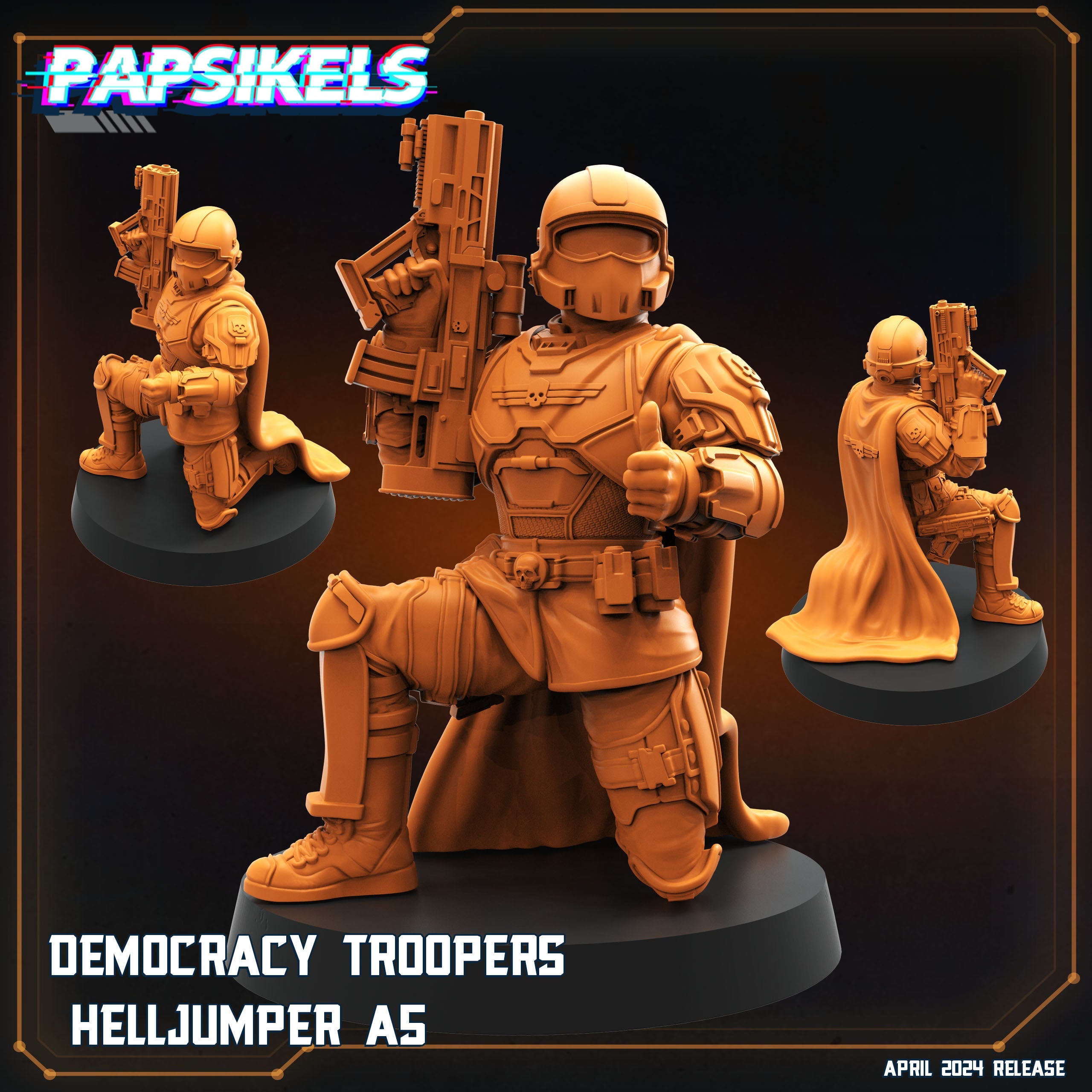Helljumpers, Democracy Troopers, Papsikels, 32mm Mini