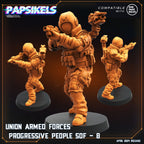 Aliens - Union of Progressive Peoples - UPP - Union Armed Forces Progressive Peoples SOF Set 2  | Papsikels, Resin Tabletop  Miniature 32mm