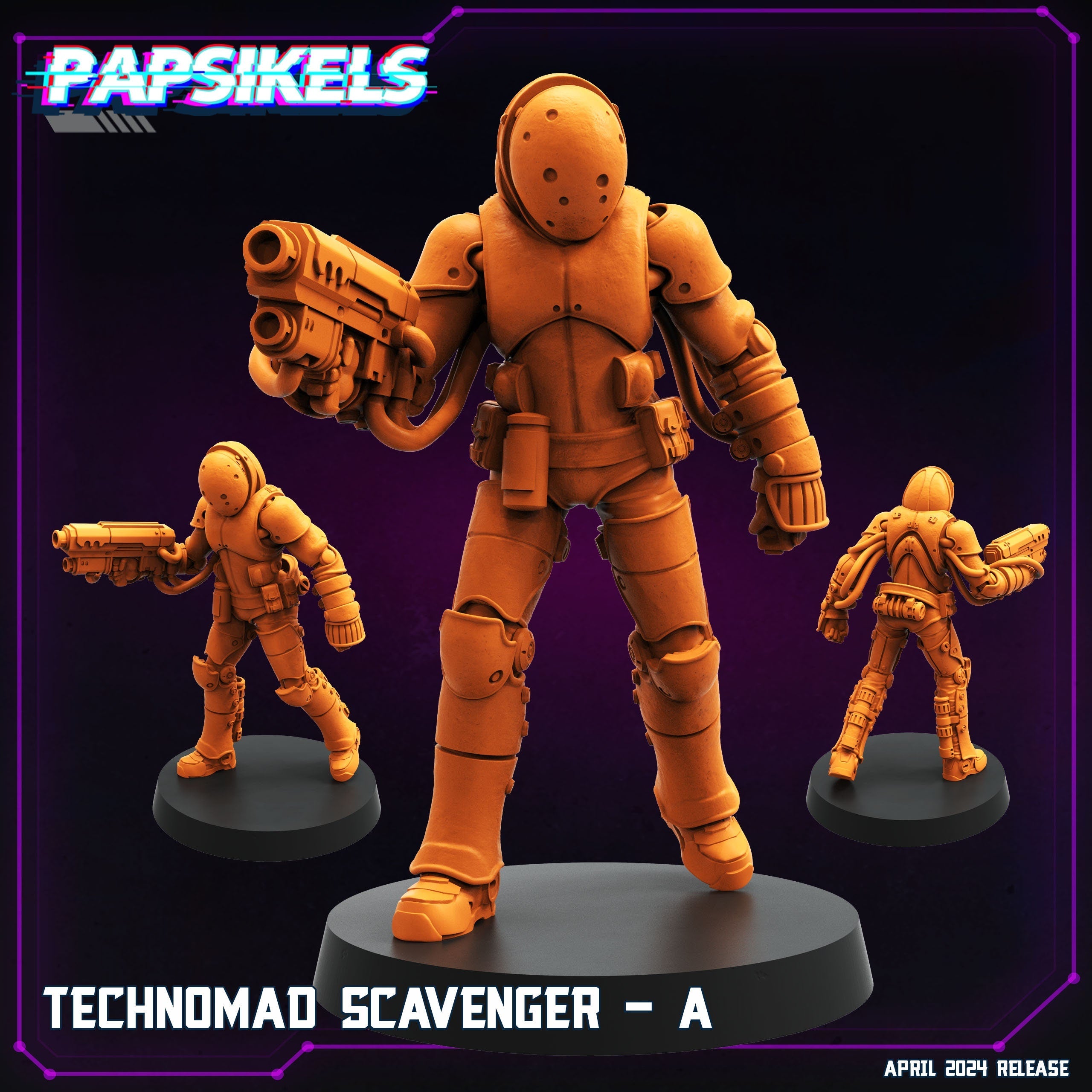 Cyberpunk, Technomad Scavengers - Blame Anime, Papsikels, 32mm or 75mm Mini