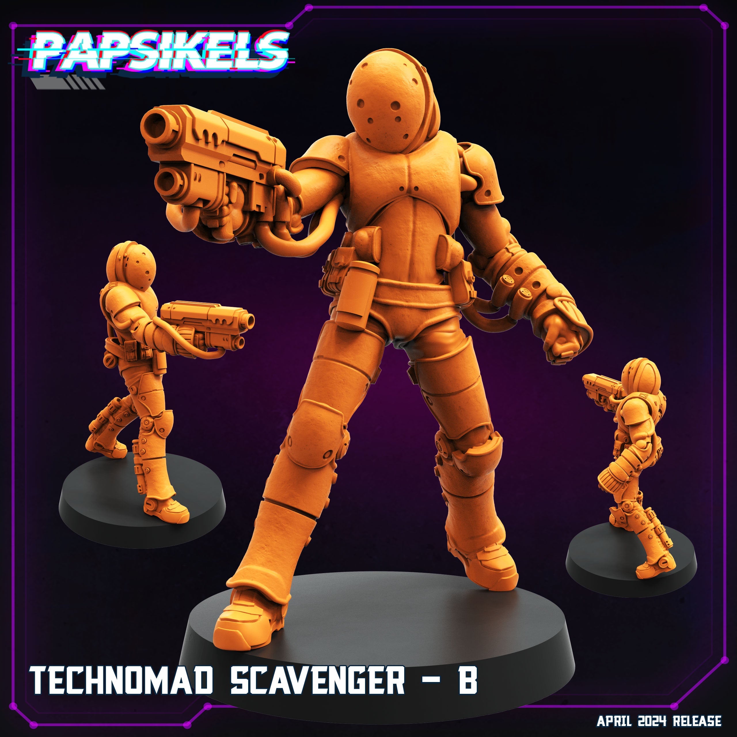 Cyberpunk, Technomad Scavengers - Blame Anime, Papsikels, 32mm or 75mm Mini