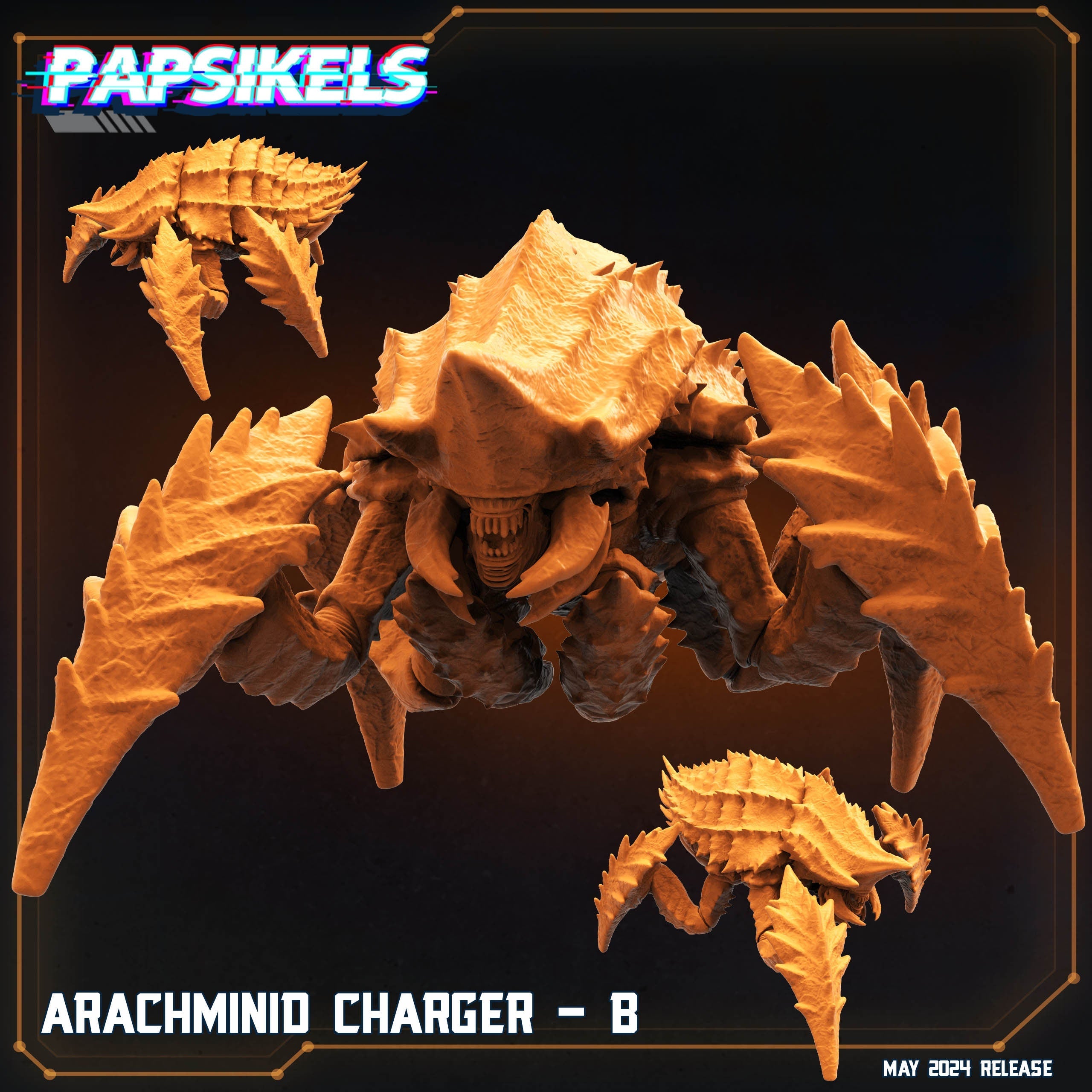 Arachminid Charger | Papsikels | 32mm Miniature