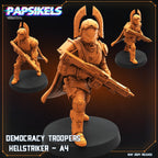 Helljumpers, Democracy Troopers Hellstrikers, Papsikels, 32mm Mini