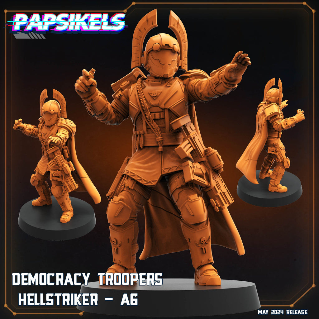 Helljumpers, Democracy Troopers Hellstrikers, Papsikels, 32mm Mini