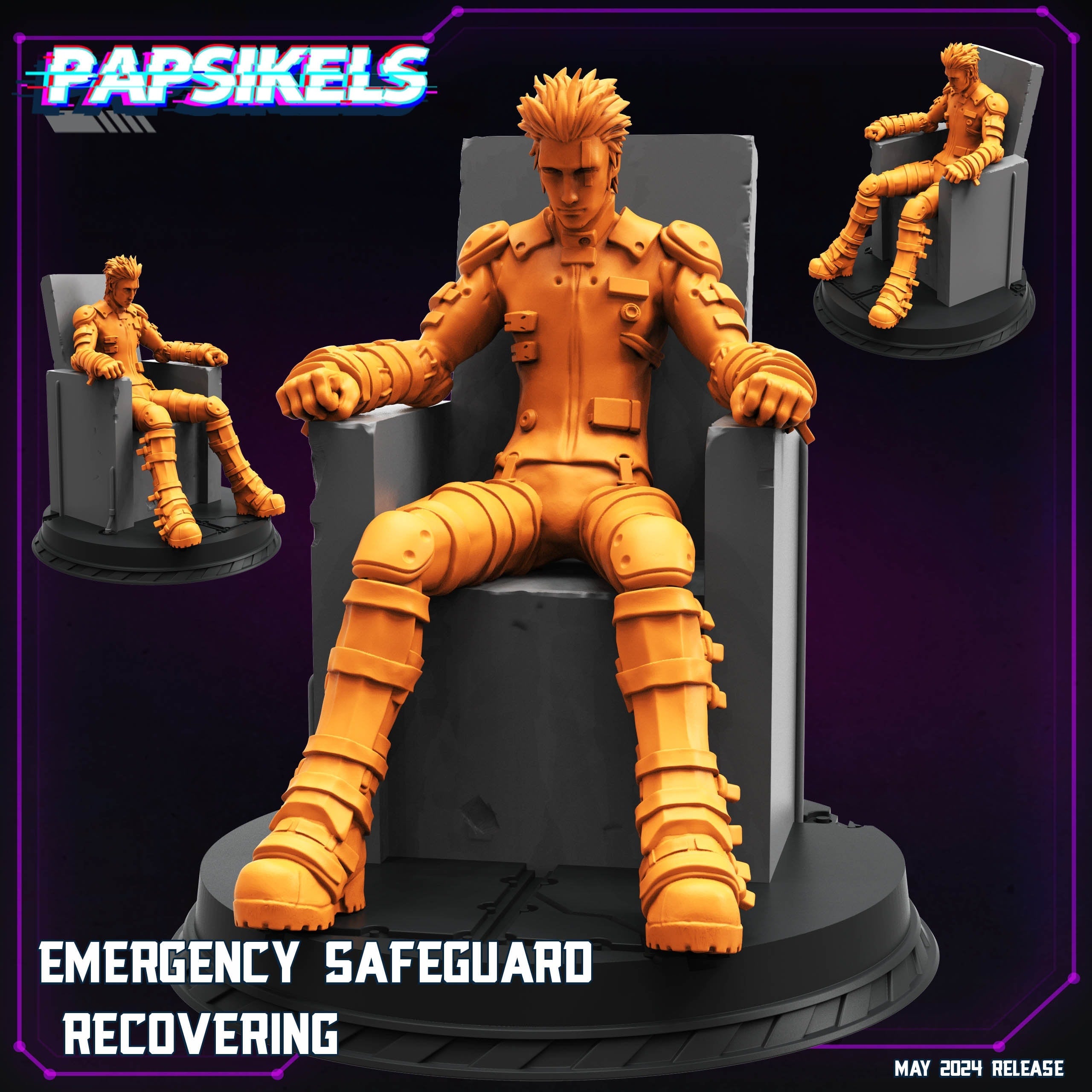 Cyberpunk, Emergency Safeguard of the Good Guys - Blame Anime, Papsikels, 32mm or 75mm Mini
