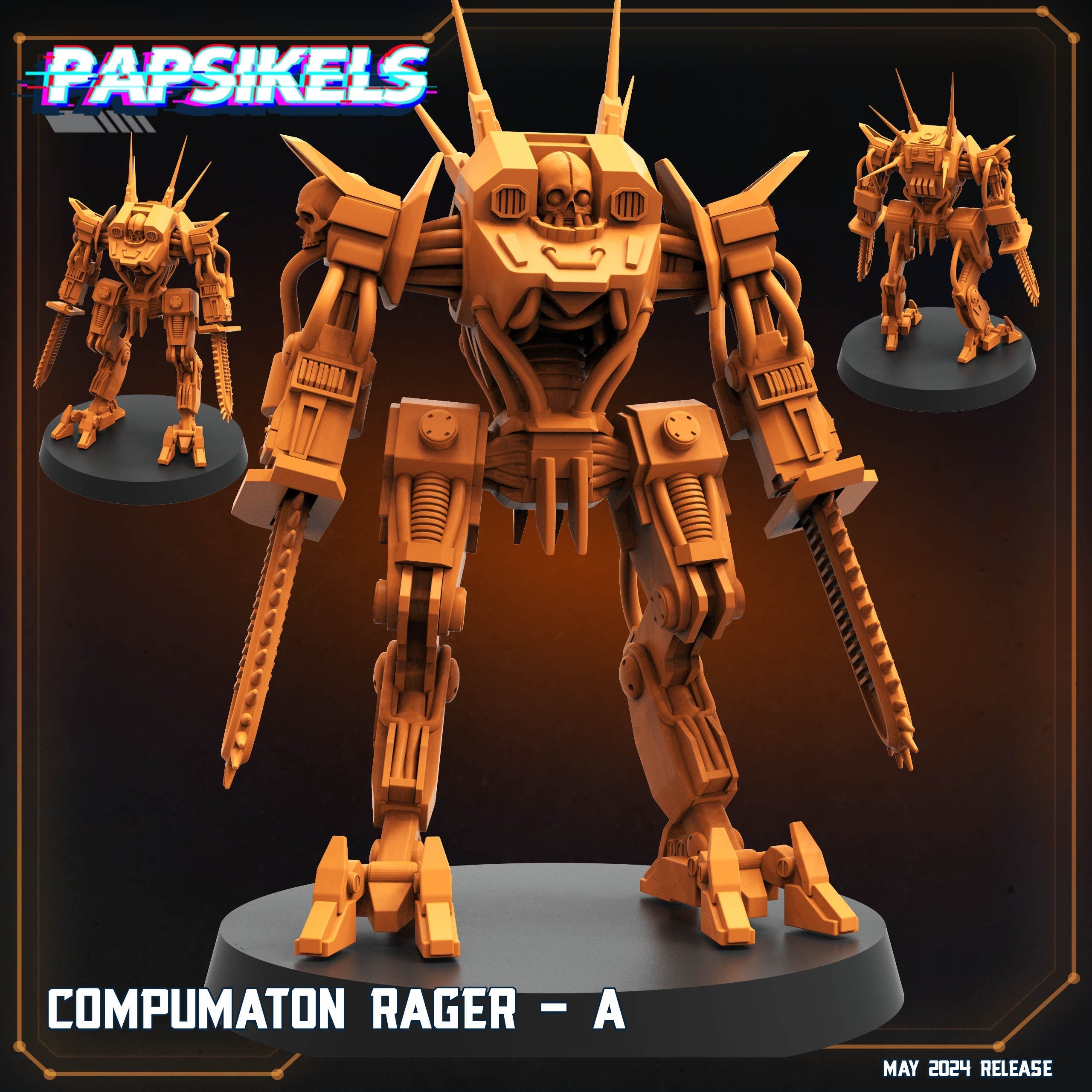 Compumaton Ragers | Helljumpers  | Papsikels | 32mm Miniature