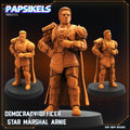 Democracy Trooper Officer Star Marshal Arnie | Helljumpers  | Papsikels | 32mm Miniature