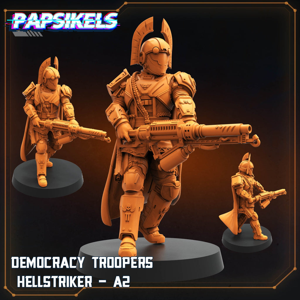 Helljumpers, Democracy Troopers Hellstrikers, Papsikels, 32mm Mini