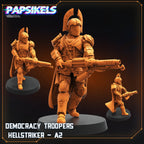 Helljumpers, Democracy Troopers Hellstrikers, Papsikels, 32mm Mini