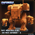 Papz Industries P-40 Exo Mech Defenders| Papsikels, Resin Miniature - Tabletop  Miniature - 32mm