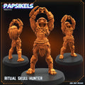 Skull Hunters - Ritual Skull Hunter, Papsikels, Resin - Tabletop miniature - 32mm