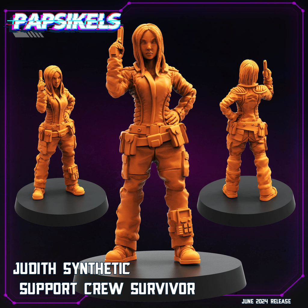 Cyberpunk, Judith Support Crew Survivor, Papsikels, 32mm Mini
