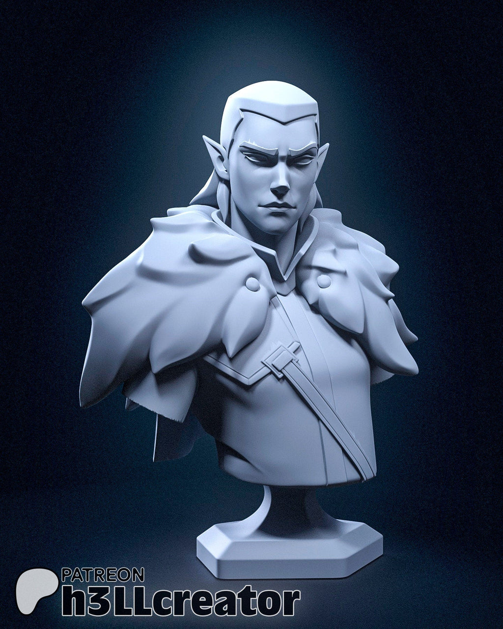 Vax'ildan from Critical Role - Legends of Vox Machina (fan art) | Miniature scale 1:15 | h3LL Creator | DIY Model Kit
