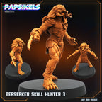 Skull Hunters - Berserker  Skull Hunter, Papsikels, Resin - Tabletop miniature - 32mm