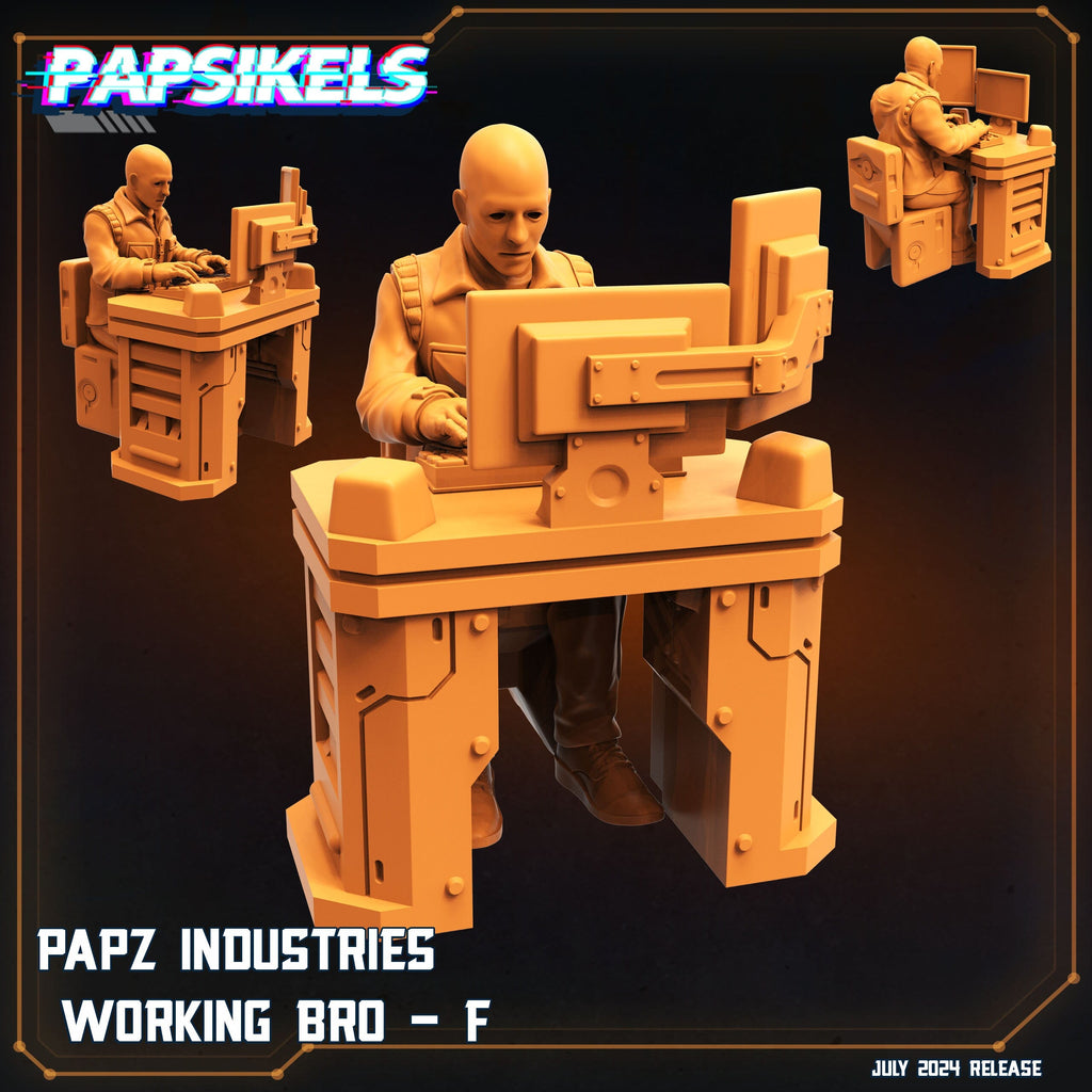 Aliens Vs Humans, Working Bros Set 2 / Working Joes , Papsikels, 32mm Mini