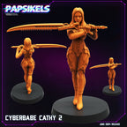 Cyberpunk, Cyberbabe Cathy, Papsikels, 32mm or 75mm Mini