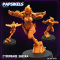 Cyberpunk, Cyberbabe Sheena, Papsikels, 32mm Mini