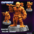 Quacktos Mallard Warrior | Papsikels, Resin Miniature - Tabletop miniature - Fantasy Miniature - 32mm or 75mm