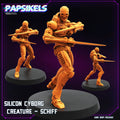Cyberpunk, Silicon Cyborg Creature Schiffs - Blame Anime, Papsikels, 32mm or 75mm Mini