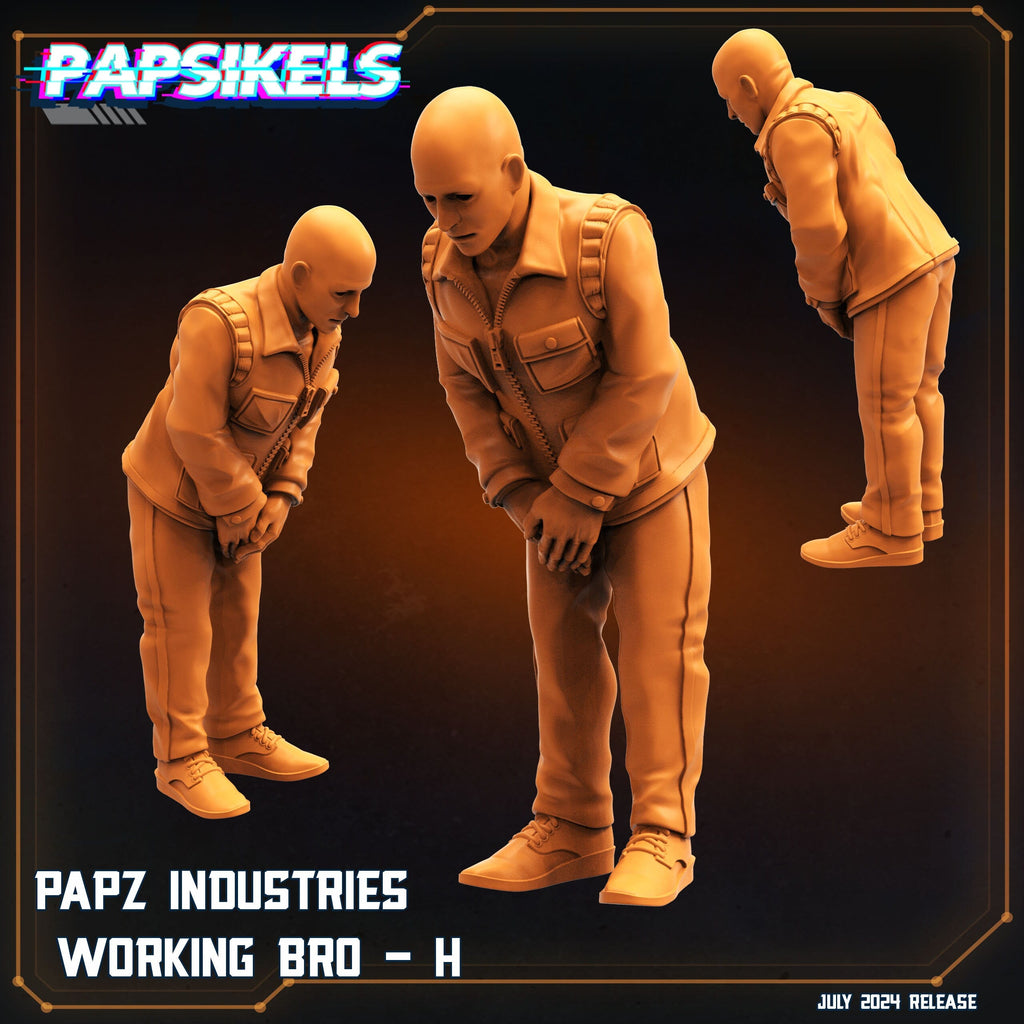Aliens Vs Humans, Working Bros Set 2 / Working Joes , Papsikels, 32mm Mini