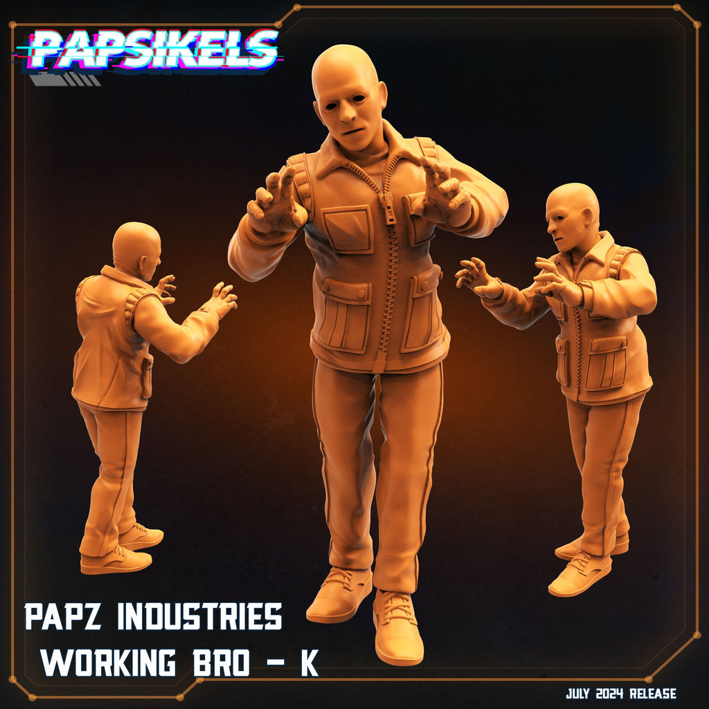 Aliens Vs Humans, Working Bros Set 2 / Working Joes , Papsikels, 32mm Mini