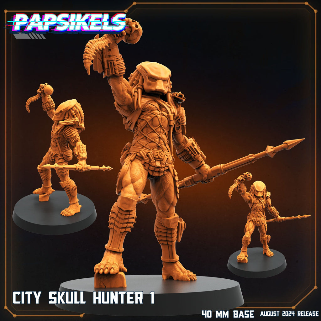 Skull Hunters - City Skull Hunters, Papsikels, Resin - Tabletop miniature - 32mm