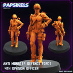 Cyberpunk, Anti Monster Defence Force, Papsikels, 32mm Mini