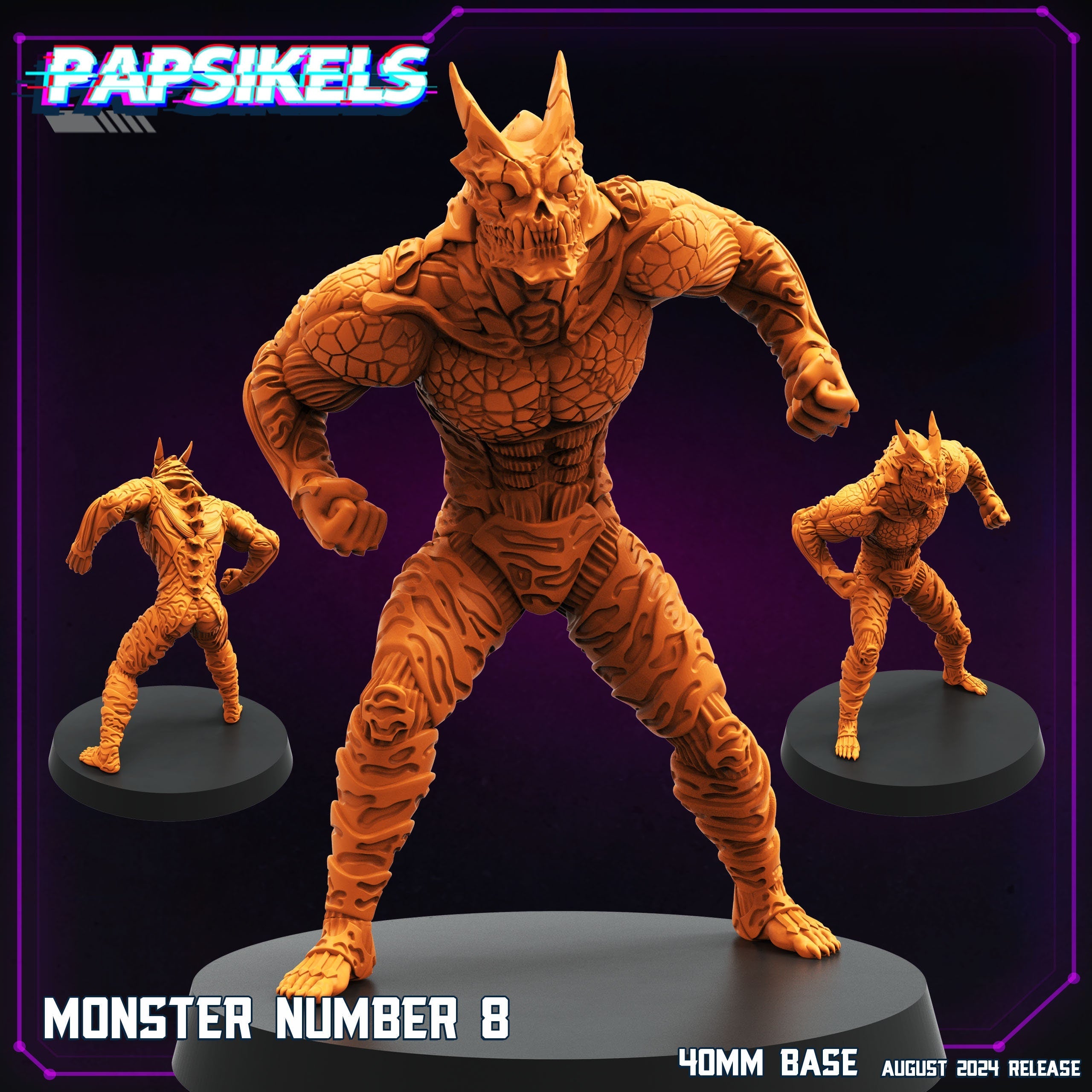 Cyberpunk, Monster Number 8, Papsikels, 32mm Mini