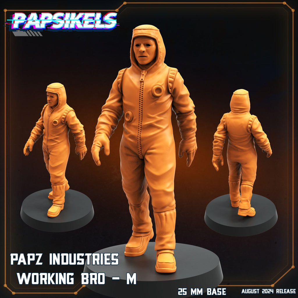 Aliens Vs Humans, Working Bros Set 3 / Working Joes , Papsikels, 32mm Mini
