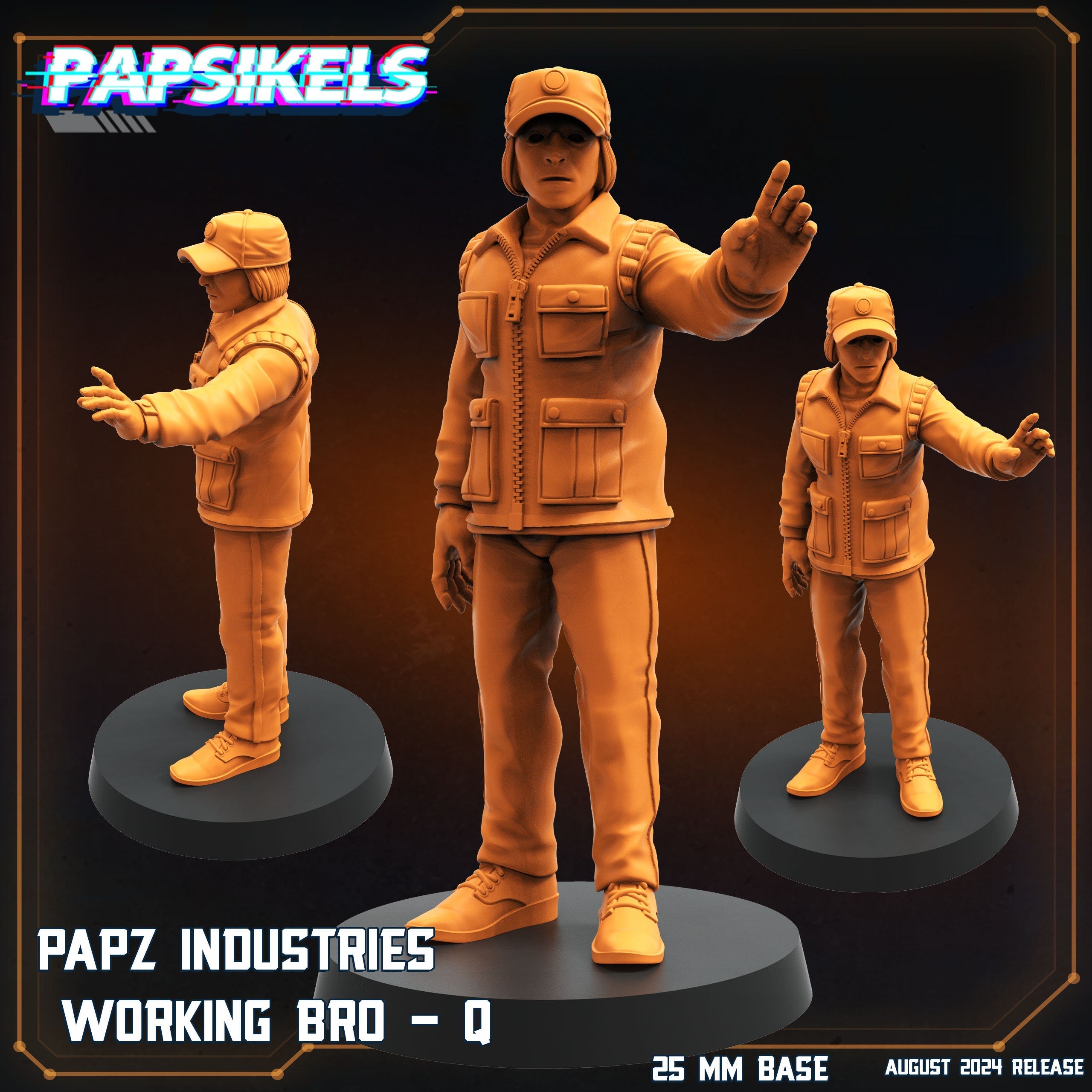 Aliens Vs Humans, Working Bros Set 3 / Working Joes , Papsikels, 32mm Mini