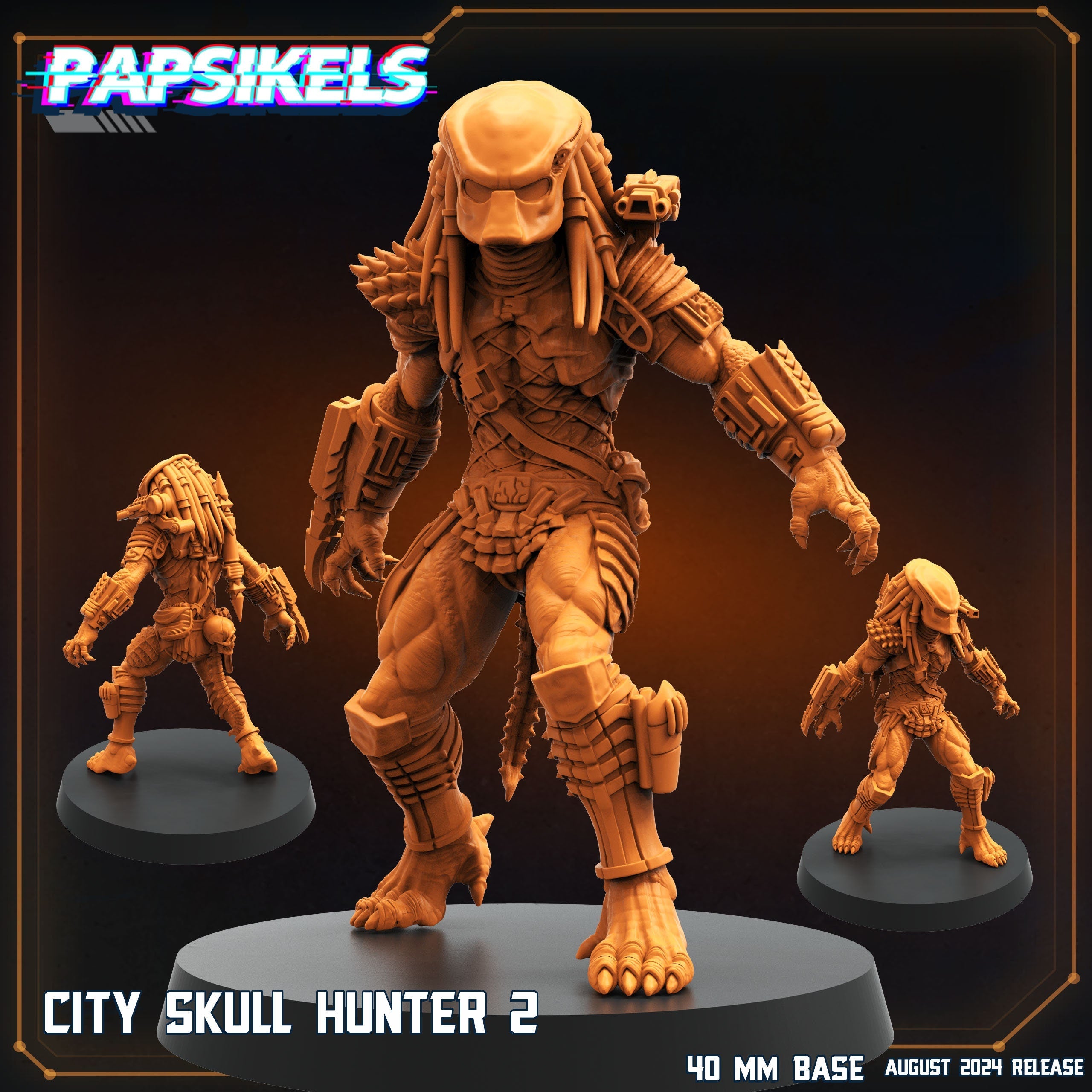 Skull Hunters - City Skull Hunters, Papsikels, Resin - Tabletop miniature - 32mm