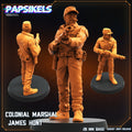 Aliens Vs Humans, Colonial Marshal James Hunt, Papsikels, 32mm Mini