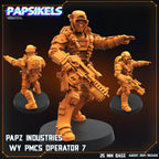 Aliens Vs Humans Resurgence, Papz Industries WY PMCS Operators Set 1, Papsikels, 32mm Mini