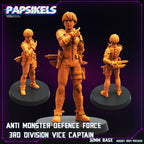 Cyberpunk, Anti Monster Defence Force, Papsikels, 32mm Mini