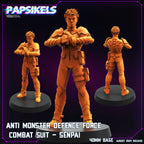 Cyberpunk, Anti Monster Defence Force, Papsikels, 32mm Mini