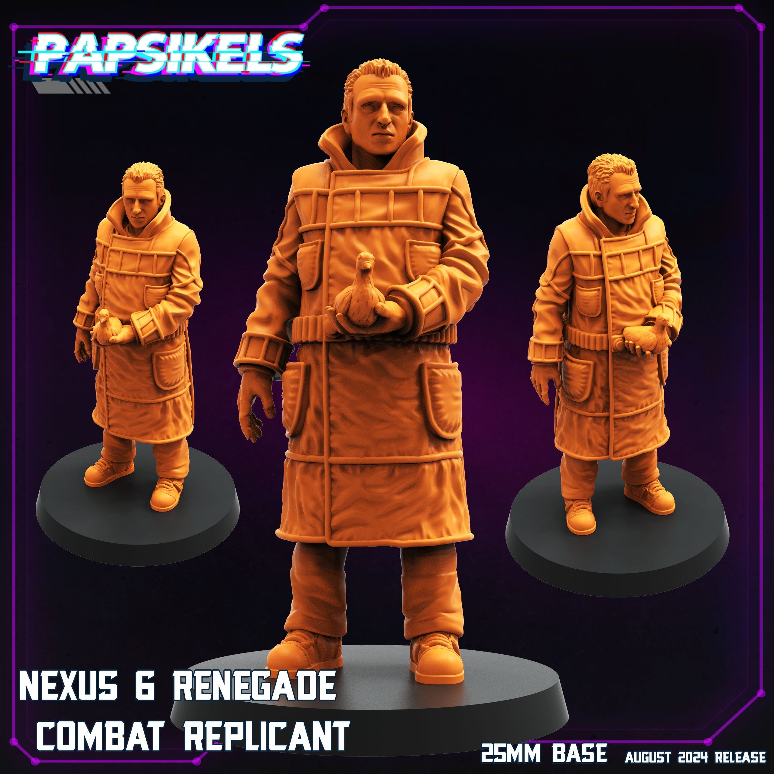 Cyberpunk, Blade Runner Nexus 6 Replicants , Papsikels, 32mm Mini