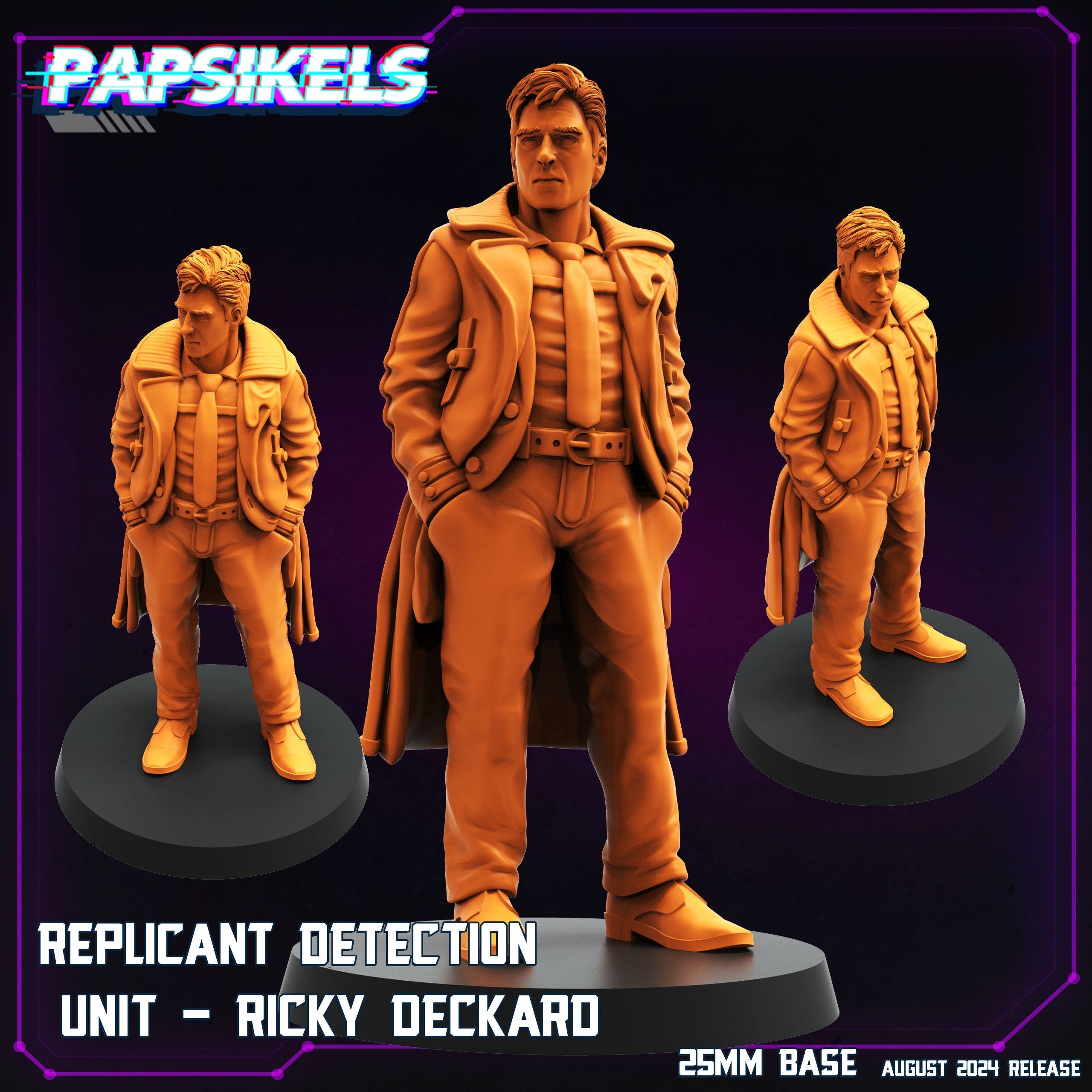 Cyberpunk, Blade Runner Replicant Detection Unit Ricky Deckard , Papsikels, 32mm Mini