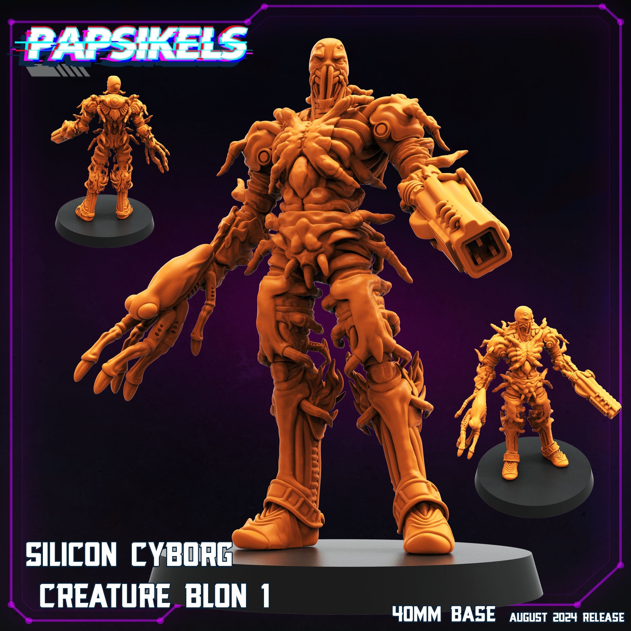 Cyberpunk, Silicon Cyborg Creature - Blon - Blame Anime, Papsikels, 32mm Mini