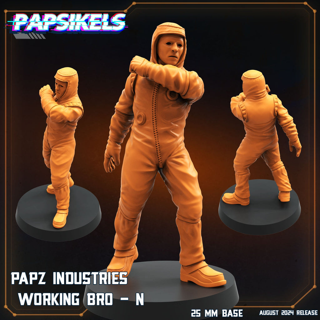 Aliens Vs Humans, Working Bros Set 3 / Working Joes , Papsikels, 32mm Mini