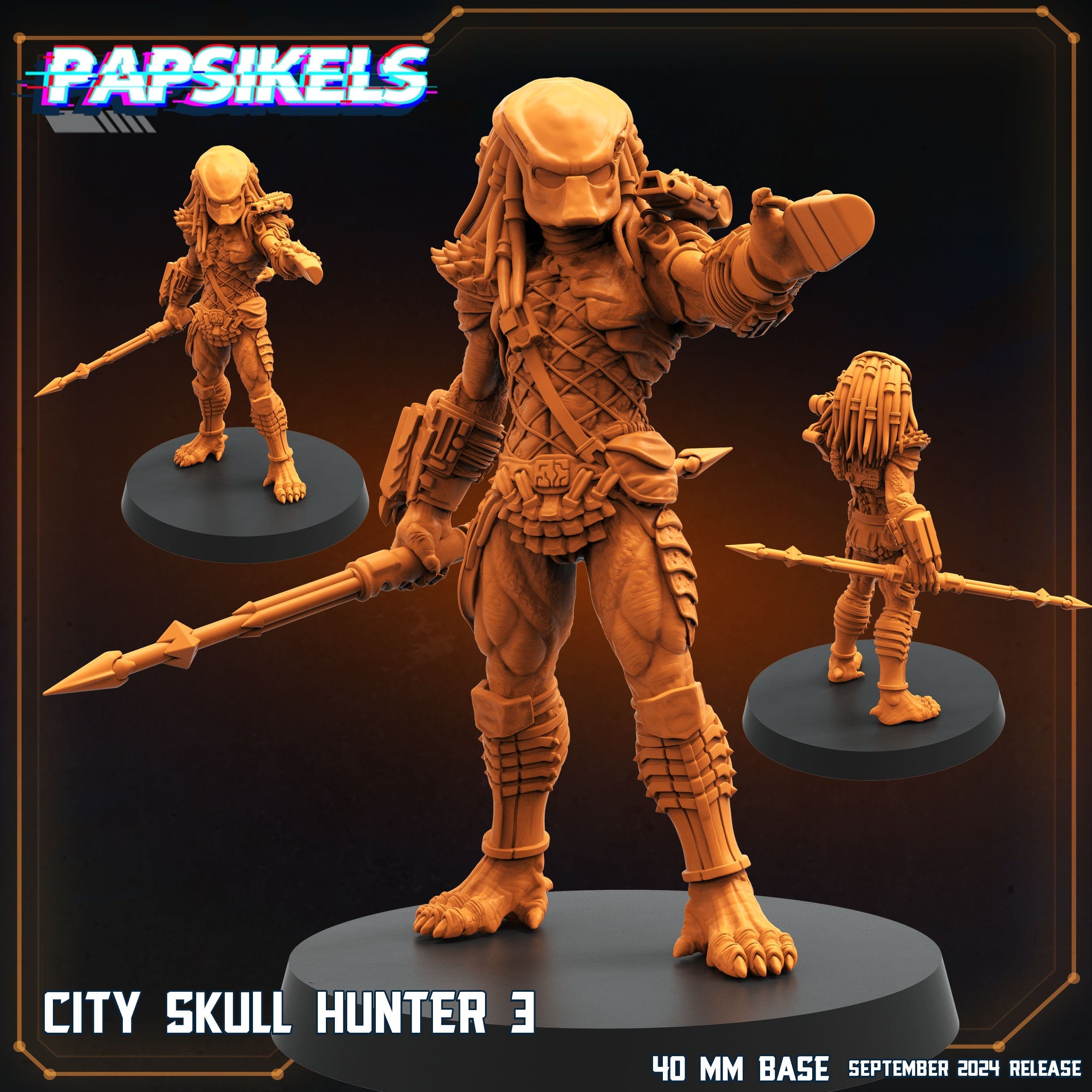 Skull Hunters - City Skull Hunters, Papsikels, Resin - Tabletop miniature - 32mm