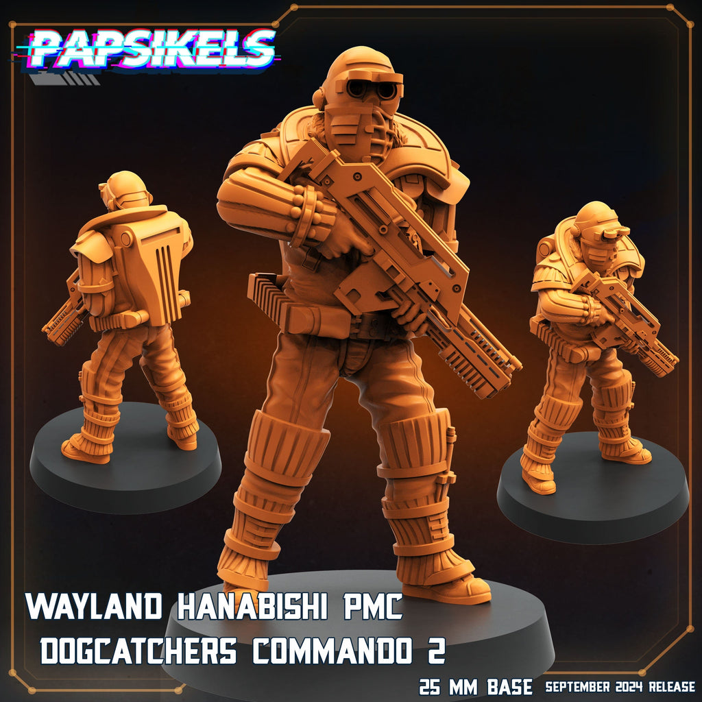 Aliens Vs Humans Remus | Wayland Hanabishi Dogcatcher Commandos WY | Papsikels, 32mm Mini