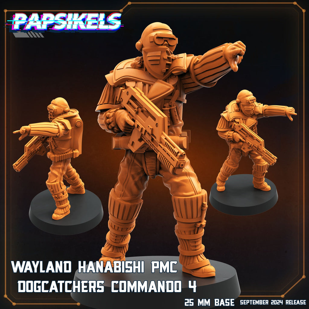 Aliens Vs Humans Remus | Wayland Hanabishi Dogcatcher Commandos WY | Papsikels, 32mm Mini
