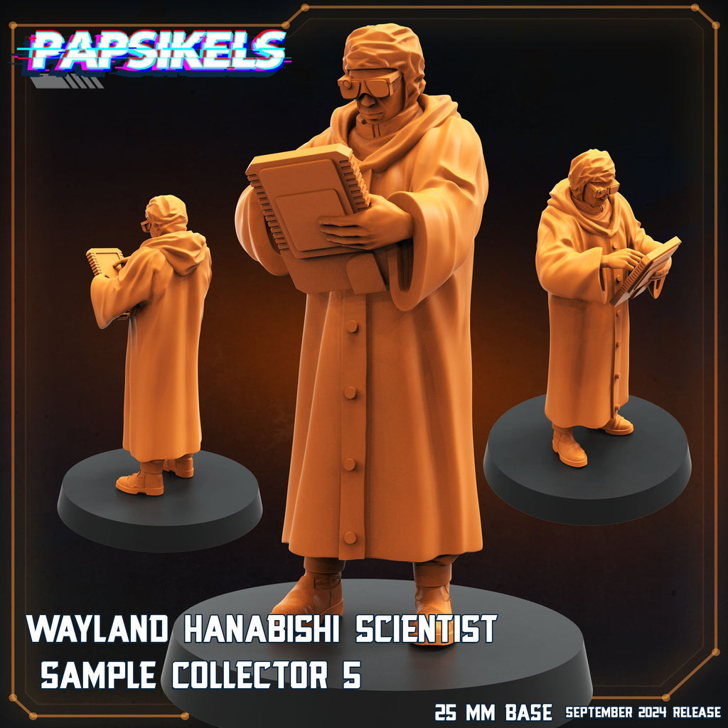 Aliens Vs Humans Remus | Wayland Hanabishi Scientist Sample Collectors WY | Papsikels, 32mm Mini