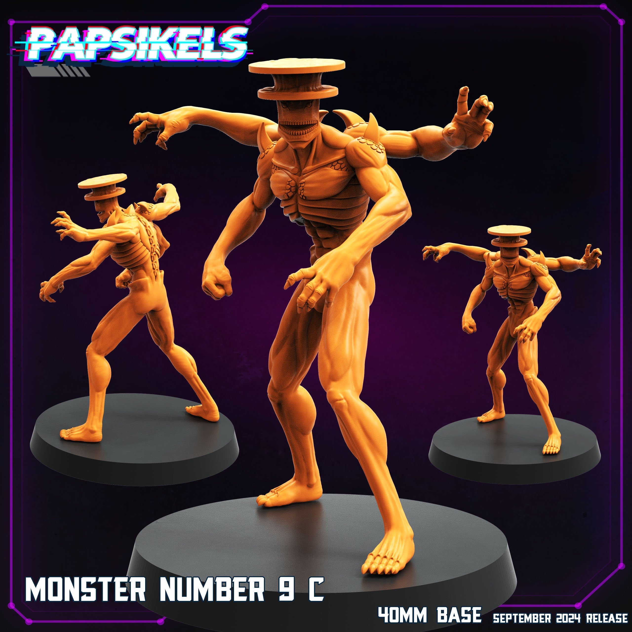 Cyberpunk, Monster Number 9, Papsikels, 32mm Mini