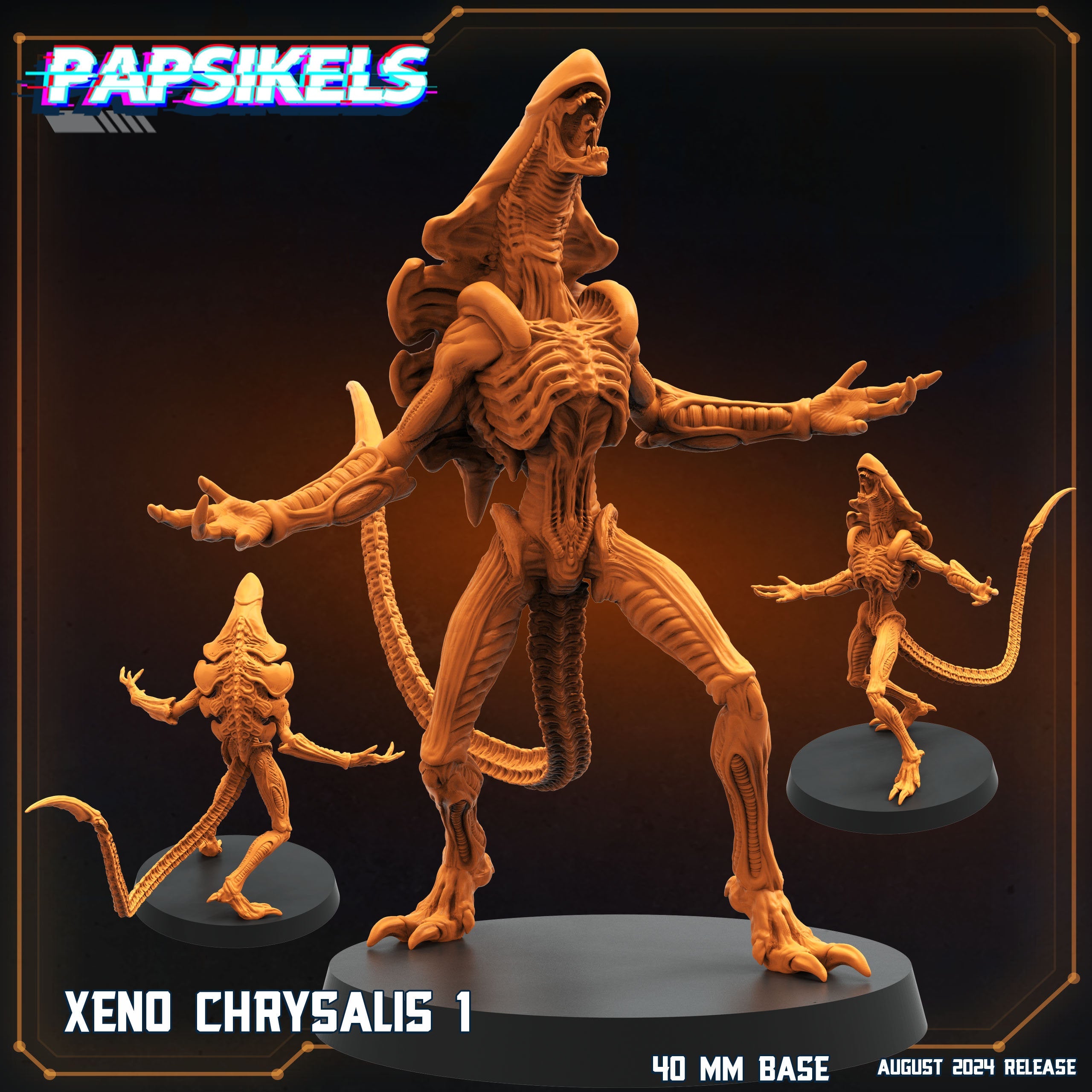 Xeno Crysalises - Aliens, Papsikels, 32mm Mini