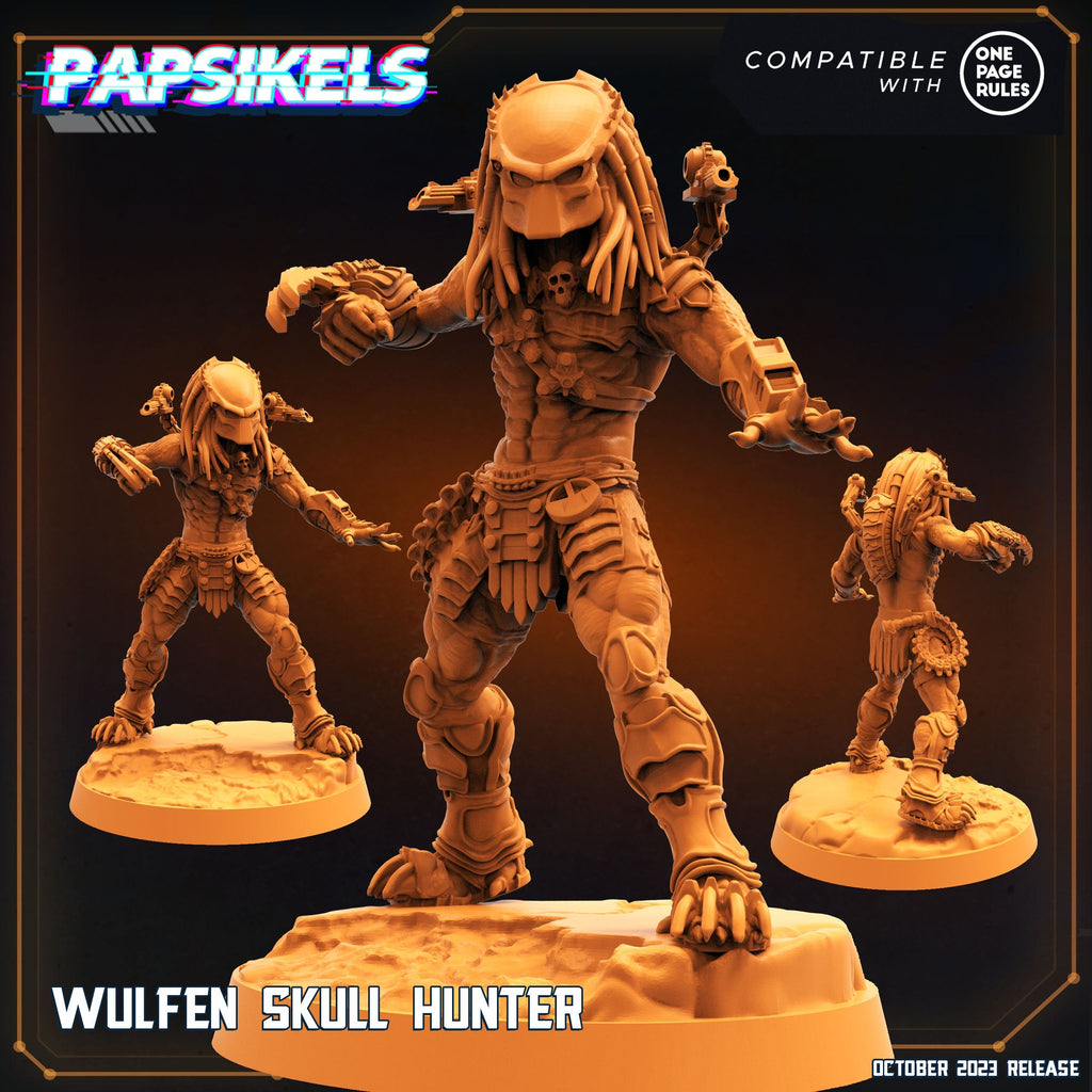 Skull Hunters - Wulfen Skull Hunter, Papsikels, Resin - Tabletop miniature - 32mm