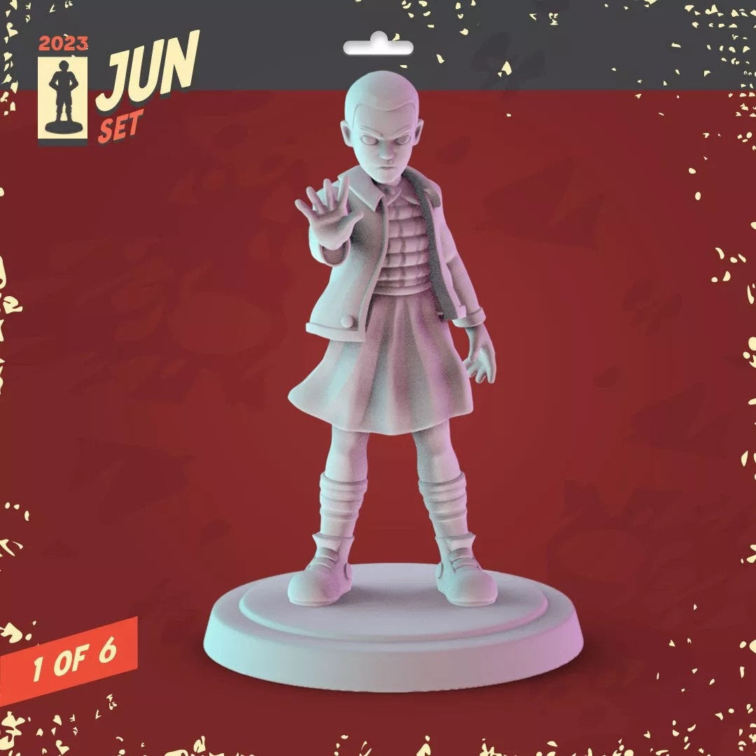 Stranger Things | 24 - Stranger Things Set 1 | 32mm Scale | Pop Minis | Pop Chibis | Resin Miniatures